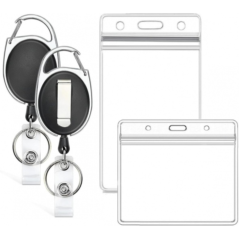 Lanyard Badge Holder - حامل بطاقات هوية (عبوة من قطعتين)