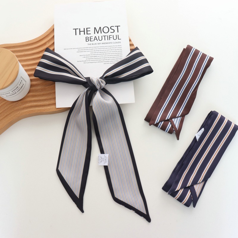 Silk Tie Striped - 2025 جديد مخطط وشاح حريري صغير