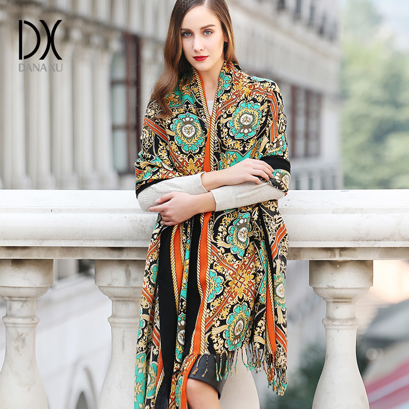 Pashmina Wrap Large - شال كبير من الصوف 100% من