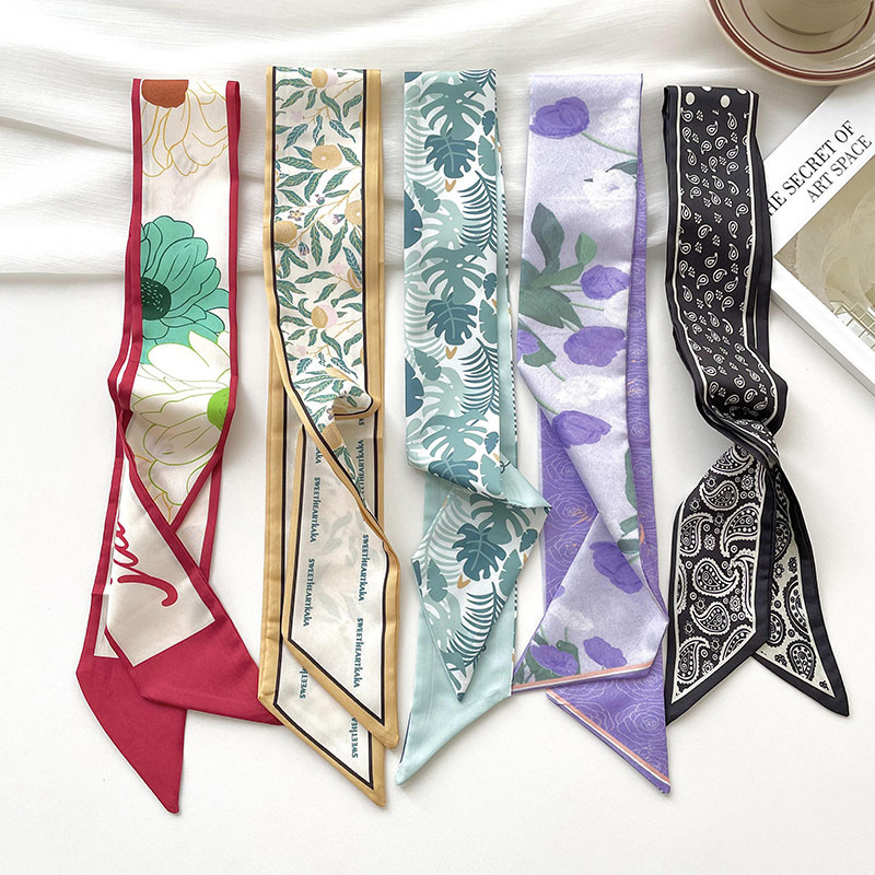Silk Neck Scarf - جديد فاخر العلامة التجارية نموذج وشاح