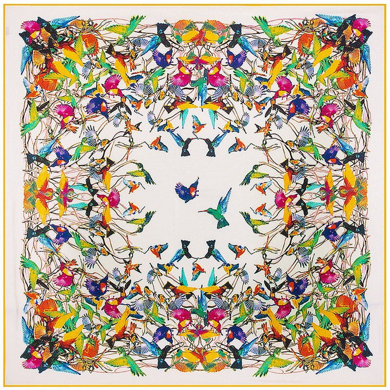 وشاح من التويل الحريري 100% ما - مراجعة Scarf Silk Square وسعره