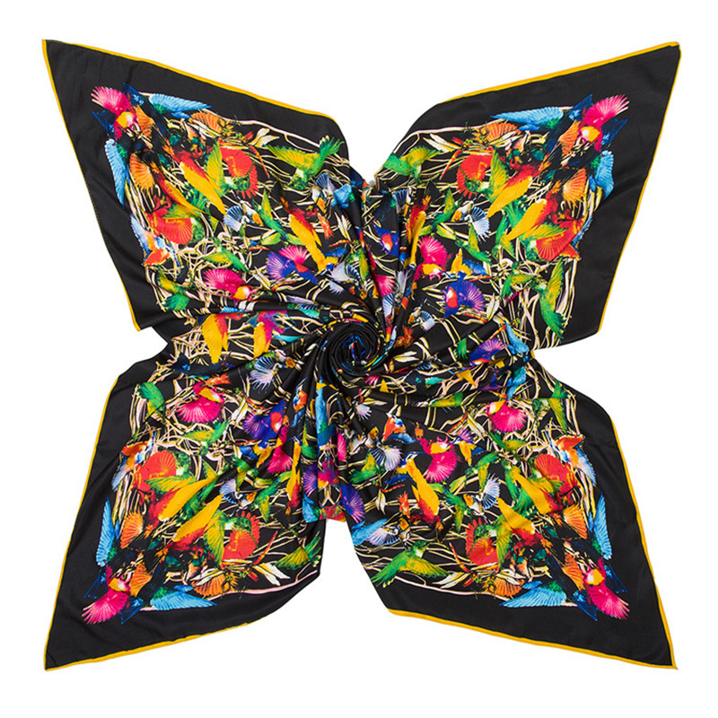 وشاح من التويل الحريري 100% ما - مراجعة Scarf Silk Square وسعره