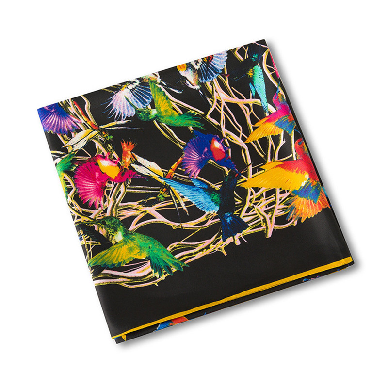 وشاح من التويل الحريري 100% ما - مراجعة Scarf Silk Square وسعره