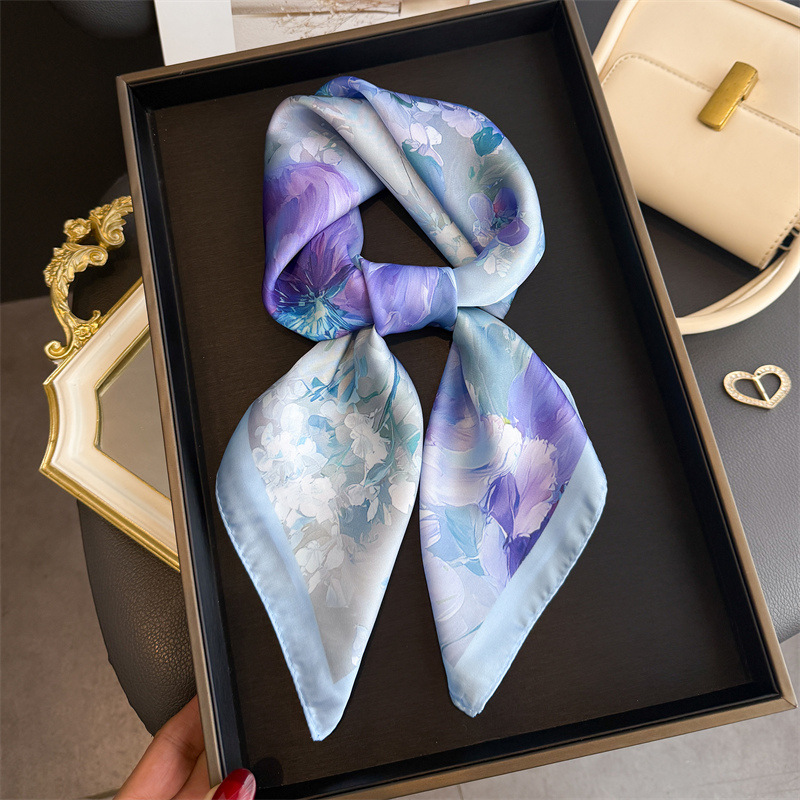 2026 جديد الأزهار طباعة الحرير - مراجعة Silk Neck Scarf وسعره