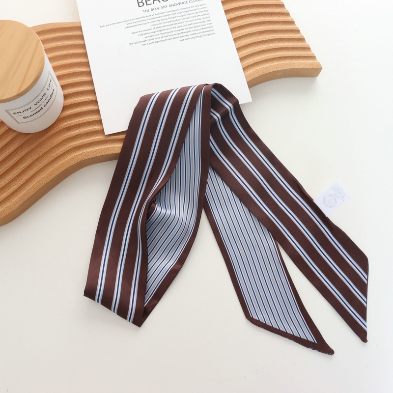 2025 جديد مخطط وشاح حريري صغير - مراجعة Silk Tie Striped وسعره