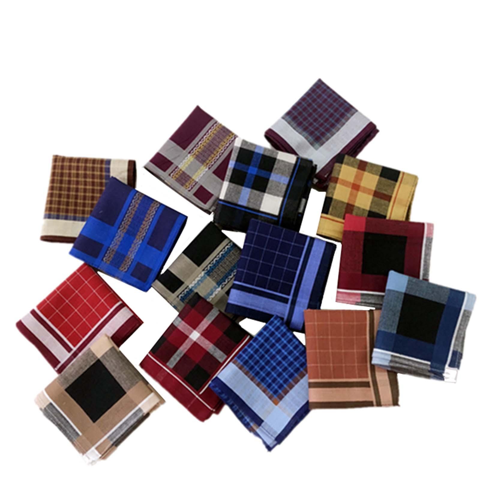 6 قطع من المناديل الرجالية ذات - مراجعة Handkerchief Cotton Men وسعره