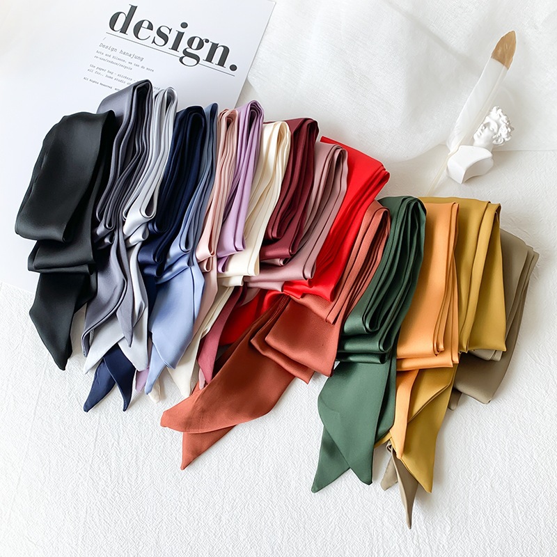 المرأة ضيق الصلبة الألوان وشاح - مراجعة Skinny Tie Men وسعره