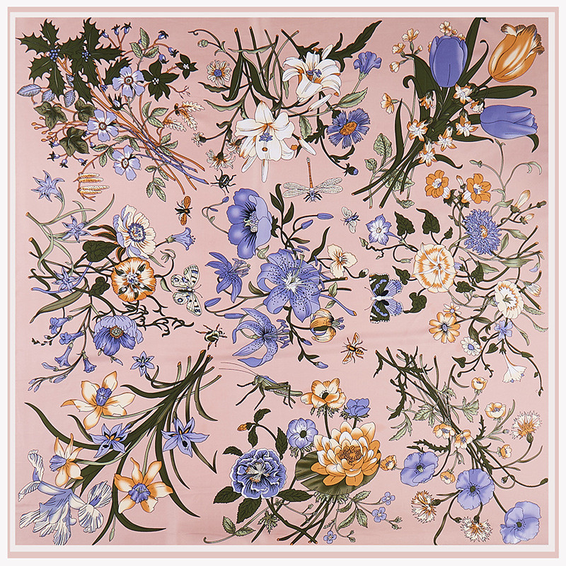 POBING حك وشاح حريري النساء ال - مراجعة Scarf Silk Square وسعره