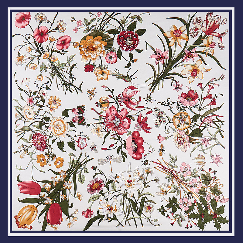 POBING حك وشاح حريري النساء ال - مراجعة Scarf Silk Square وسعره