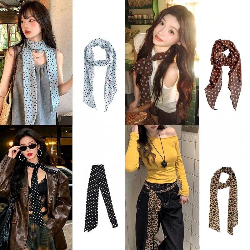 وشاح حريري رفيع بنقشة الزهور و - مراجعة Silk Neck Scarf وسعره