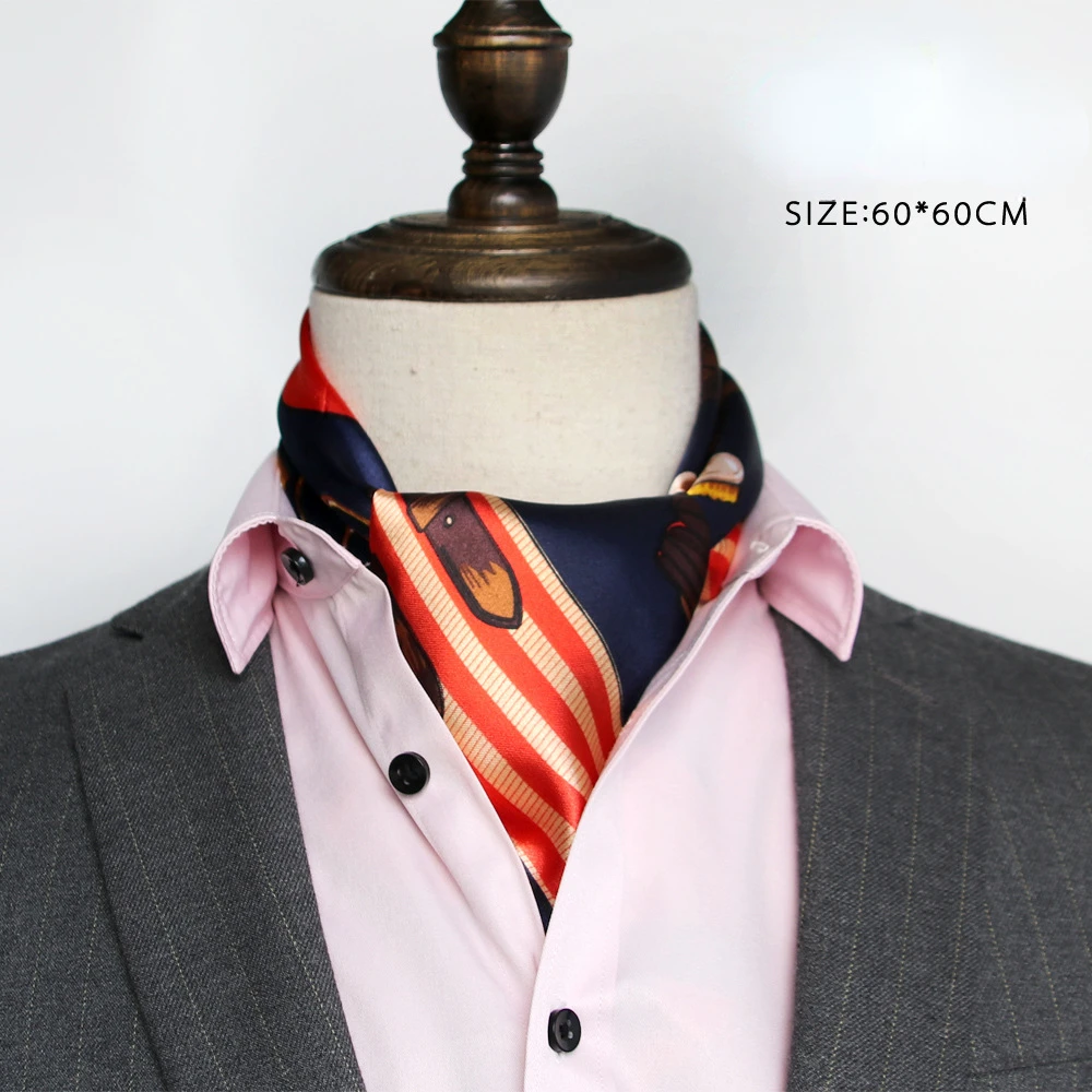 وشاح حريري بريطاني للرجال ، من - مراجعة Silk Neck Scarf وسعره