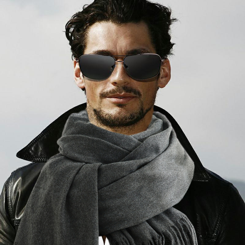 وشاح الموضة رجل شتاء دافئ لينة - مراجعة Muffler Men Wool وسعره