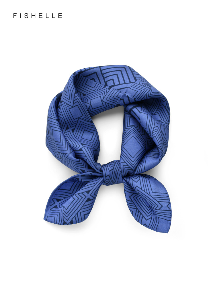 الصينية الكلاسيكية الأزرق الأب - مراجعة Silk Neck Scarf وسعره