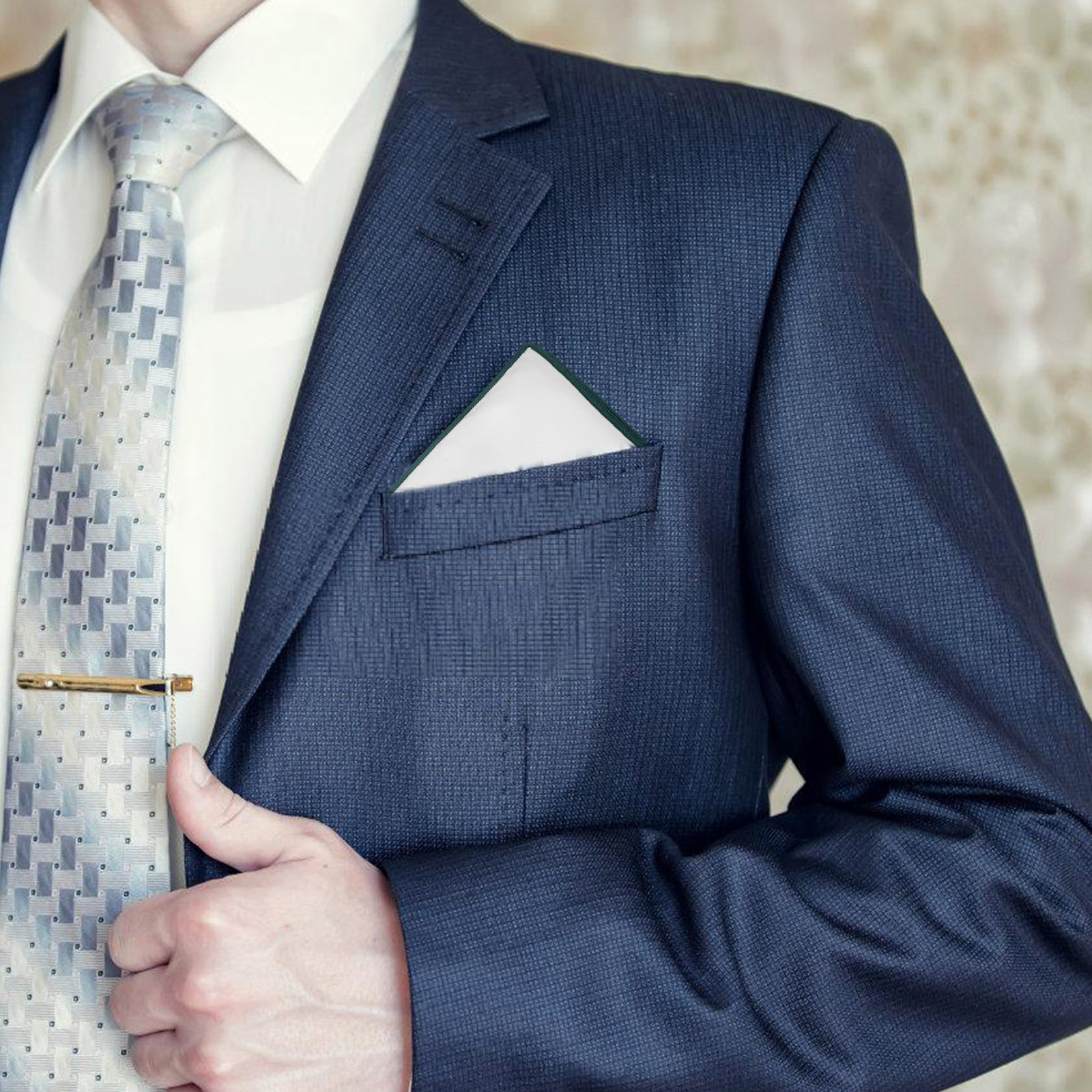 قطعتان من مناديل الجيب القطنية - مراجعة Handkerchief Cotton Men وسعره