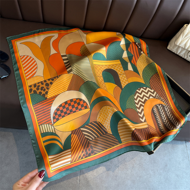 2026 جديد الهندسة طباعة الحرير - مراجعة Silk Neck Scarf وسعره