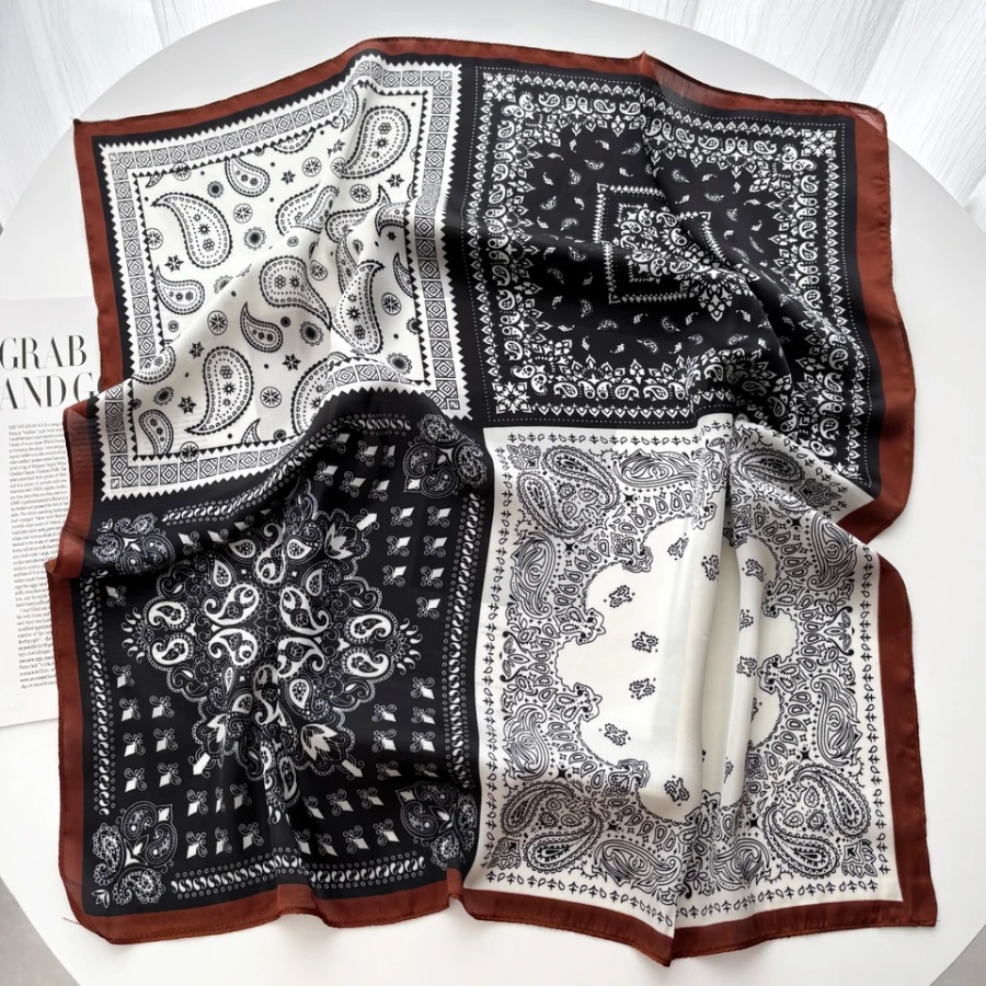 2025 شال حرير مربع للنساء، وشا - مراجعة Bandana Cotton وسعره