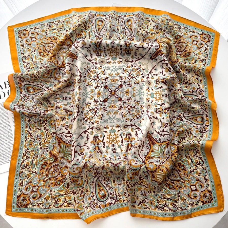 2025 شال حرير مربع للنساء، وشا - مراجعة Bandana Cotton وسعره